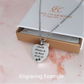 Engraved Cat / Dog Paw and Hand Cremation Ashes Urn Necklace Silver