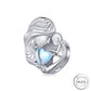 Mummy and Baby Charm 925 Sterling Silver & Moonstone fits Pandora