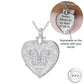 Engraved Butterfly Cremation Ashes Urn Necklace 925 Sterling Silver PERSONALISED