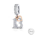 Pandora fitting 13th Birthday Charm 925 Sterling Silver and Rose Gold