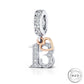 Pandora fitting 13th Birthday Charm 925 Sterling Silver and Rose Gold