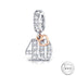 Pandora fitting 40th Birthday Charm 925 Sterling Silver and Rose Gold