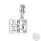 pandora fitting Bible Charm 925 Sterling Silver - With god all things are possible Matthew 19:26