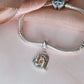 Horse & Girl Charm 925 Sterling Silver and Rose Gold -  Love you forever