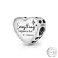 Pandora Fitting Everything Happens For a Reason Heart Charm 925 Sterling Silver