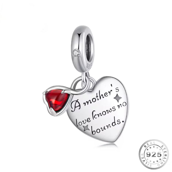 pandora fitting Mum / Mummy Charm 925 Sterling Silver - A Mothers love son . daughter