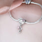 Dog Angel Wings / Paw Memorial Charm 925 Sterling Silver - Forever In My Heart
