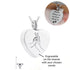 Engraved Cat / Dog Paw and Hand Cremation Ashes Urn Necklace Silver memorial keepsake