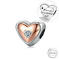 Pandora fitting Wife Girlfriend Always Have Always Will Heart Charm 925 Sterling Silver & Rose Gold
