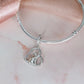 Forever In My Heart Dog Angel Wings Charm 925 Sterling Silver & Rose Gold