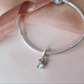 Labrador-Hund „I Love You Forever“-Anhänger aus 925er-Sterlingsilber und Roségold