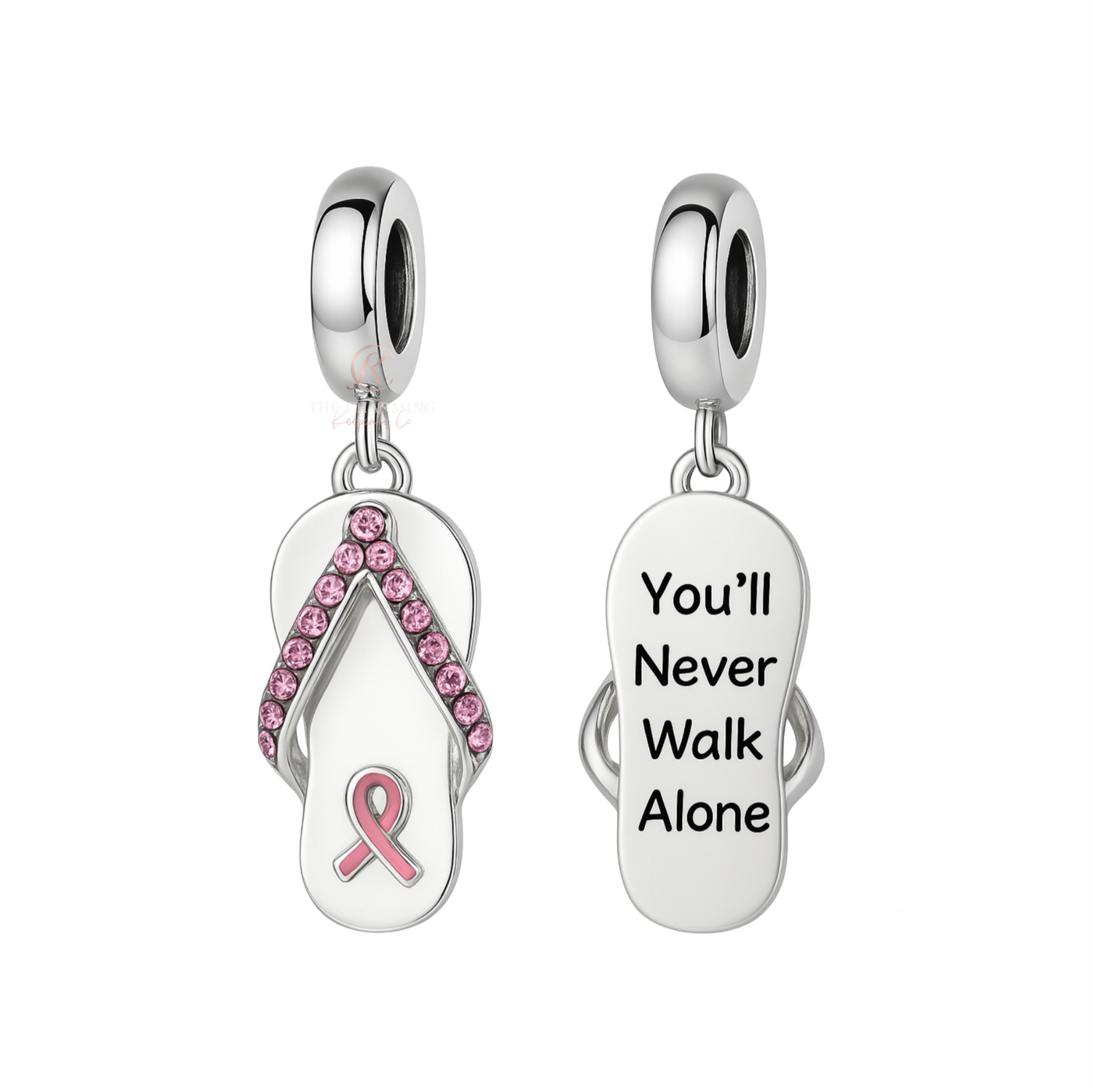 pandora fitting Breast Pink Cancer Ribbon Charm You&
