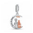 Pandora fitting 
Niece & Auntie Charm 925 Sterling Silver and Rose Gold 
