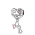Pandora fitting Dog Angel Wings / Paw Memorial Charm 925 Sterling Silver