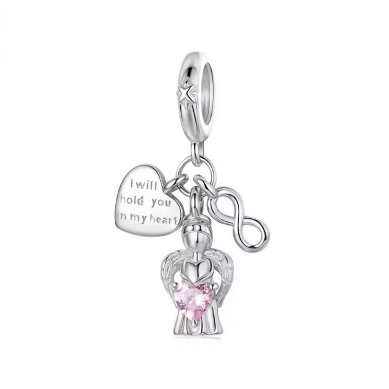 Pandora fitting Guardian Angel Charm 925 Sterling Silver mum dad nana grandad son husband memorial 