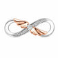 Angel Wings Infinity Charm 925 Sterling Silver & Rose Gold fits Pandora bracelets
