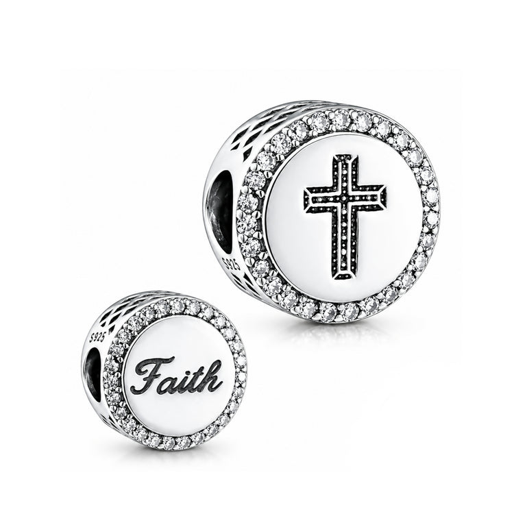Pandora fitting Cross & Faith Charm 925 Sterling Silver