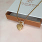 Engraved Silver or Gold Small Heart & Pet Paw Pendant Ashes Urn Necklace