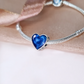 Engraved Ashes & Resin Heart Charm 925 Sterling Silver