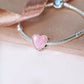 Engraved Ashes & Resin Heart Charm 925 Sterling Silver