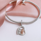 Charm „Beste Freunde für immer“ aus 925er Sterlingsilber und Roségold