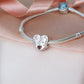 Father & Daughter Heart Charm 925 Sterling Silver - Love You To The Moon Dad