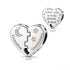 Pandora fitting Grandma & Grandchildren Heart Charm 925 Sterling Silver