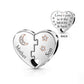Pandora fitting Mum Mother & Son Heart Charm 925 Sterling Silver 