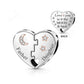 Pandora fitting Dad & Daughter Heart Charm 925 Sterling Silver 