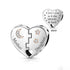 pandora fitting Mother & Daughter Heart Charm 925 Sterling Silver - Love You To The Moon Mum