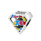 Pandora fitting Autism Awareness Charm Genuine 925 Sterling Silver - Super Mama - Mum Gift