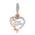 Pandora fitting Granddaughter Charm 925 Sterling Silver Rose Gold 