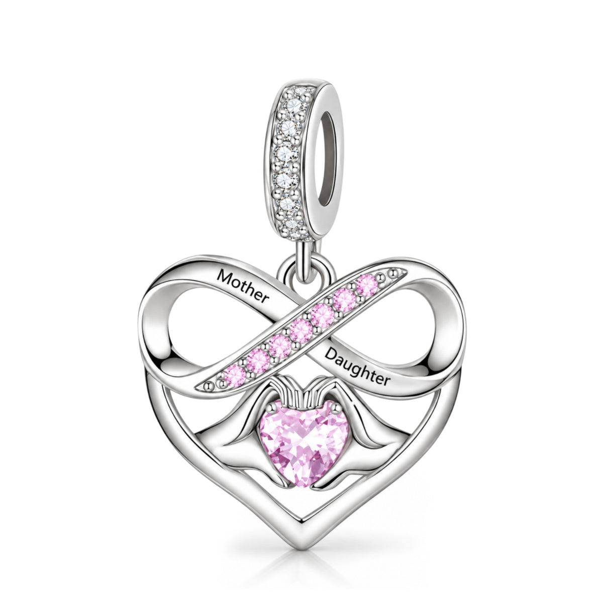 Pandora fitting Mother & Daughter Infinity Charm 925 Sterling Silver