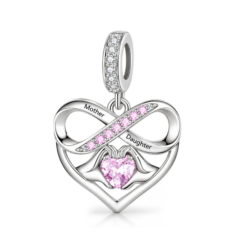 Pandora fitting Mother & Daughter Infinity Charm 925 Sterling Silver