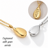 Engraved Teardrop Ashes Urn Necklace Gold or Silver self fill memorial