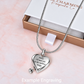 Engraved Cat / Dog Paw Cremation Ashes Urn Necklace Silver
