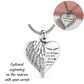 Engraved Self Fill Ashes Angel Wing Urn Necklace Silver memorial 