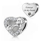 Pandora fitting Dog Heart Charm 925 Sterling Silver - Forever in my heart