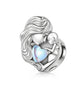 Pandora fitting Mum Mummy & Baby Charm 925 Sterling Silver & Moonstone