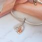 Dad My Hero Charm 925 Sterling Silver Rose Gold