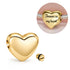 Engraved Gold Self-Fill Ashes Heart Charm fits Pandora bracelets