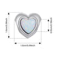 Opal Heart Charm 925 Sterling Silver