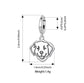 Engraved Golden Retriever / Labrador Dog Charm 925 Sterling Silver - Personalised