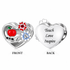 Pandora fitting Teacher Heart Charm 925 Sterling Silver - Teach Gift / Graduation 