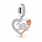 Pandora fitting 30th Birthday Charm 925 Sterling Silver & Rose Gold