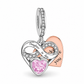 Pandora fitting Daughter In Law Charm 925 Sterling Silver & Rose Gold