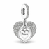 Mum Angel Wings Charm 925 Sterling Silver fits Pandora - Memorial 