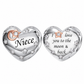 Pandora fitting Niece Heart Charm Love you to the Moon 925 Sterling Silver
