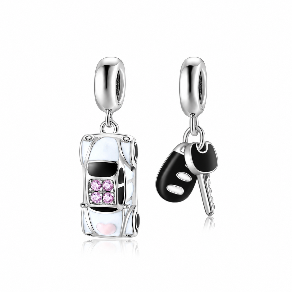 Pandora fitting Car and Car Keys Charms 925 Sterling Silver