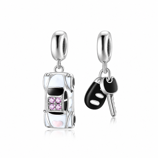Pandora fitting Car and Car Keys Charms 925 Sterling Silver